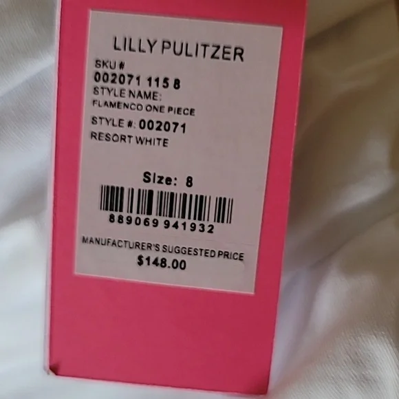 Lilly Pulitzer Flamenco One Piece Swimsuit in Resort White - Picture 3 of 10